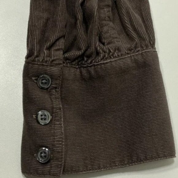 NEW BROOKS BROTHERS Womens Dress Size 16 A-Line Shirt Dress Corduroy Long Sleeve - Picture 2 of 8